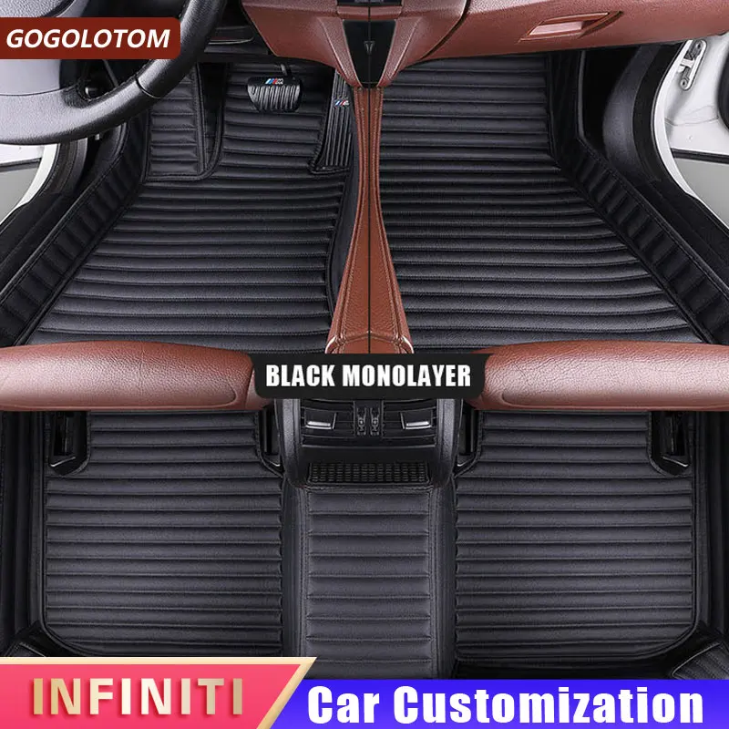 Custom Leather Car Floor Mats for Infiniti G35 Fx35 Fx37 Q50 Qx30 Qx60