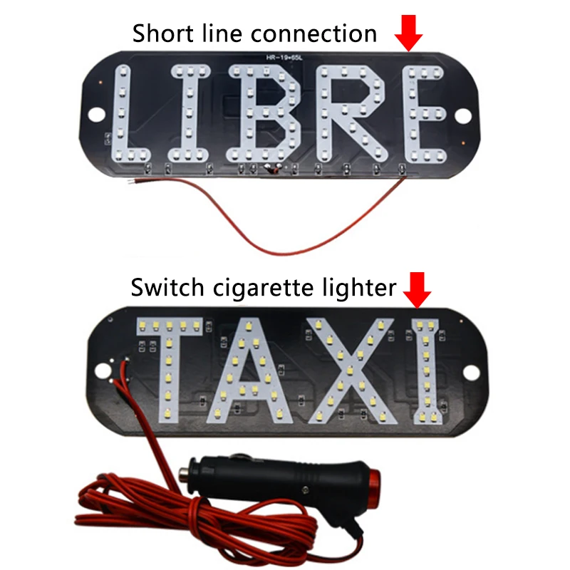 car light taxi driver uber roof lamp led suction cup indicator car cigarette lighter head