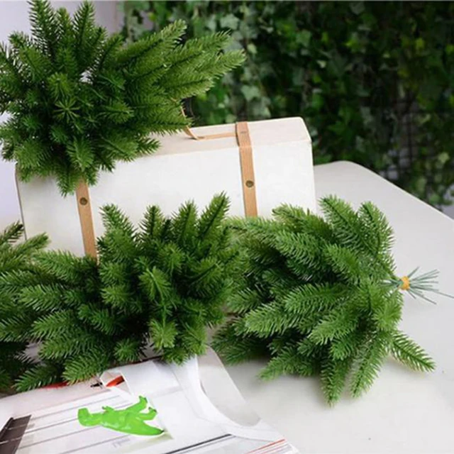 Fake Cedar Pine Branches with Artificial Pine Cones Plastic Shrubs Faux  Greenery Bushes Bundles for Holiday and Decorations - China Red Berry and  Christmas price