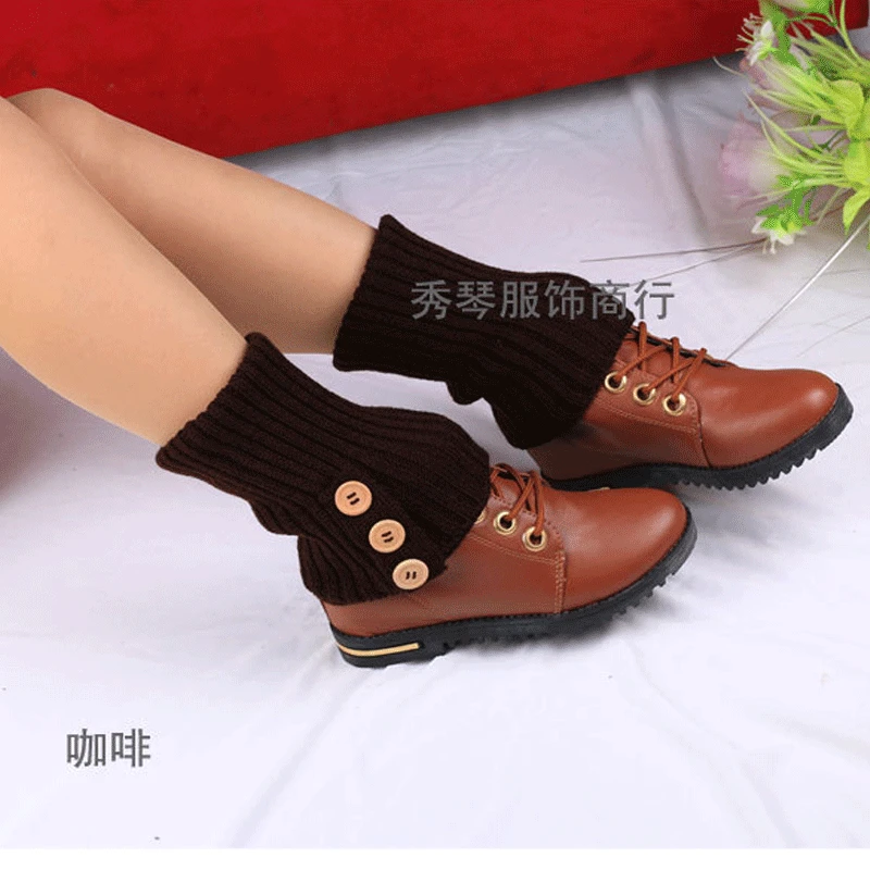 AliExpress, стиль, 3 шт., носки с пуговицами, вязаные, теплые, стильные, вязаные носки