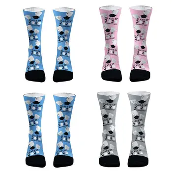 

Unisex Women Men Soft Breathable Socks Mask Tissue 3D Printed Mid Tube Hosiery