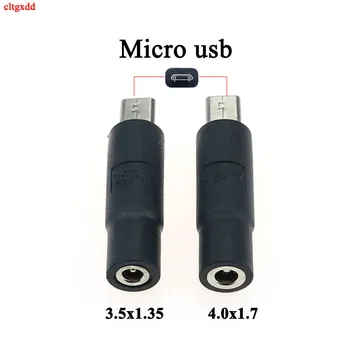 

2pcs 4.0x1.7 3.5x1.35mm 5Pin DC Power Female to Micro USB Male Plug Connector for Android Smartphone Tablet Charger Converter