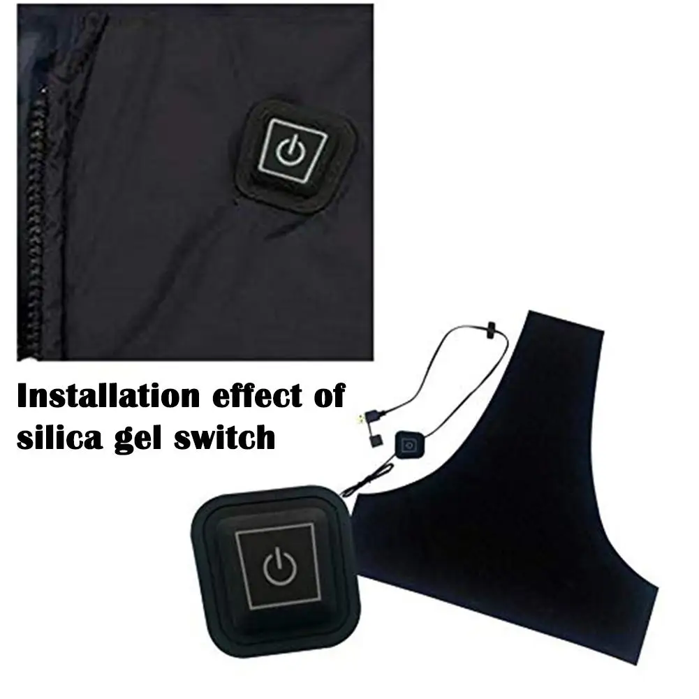 

Washable USB Electric Heating Pad 5V 3 Gear Adjustable Thermal Clothing Outdoor Heated Jacket Vest Mobile Warm Gear