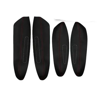 

4PCS Microfibre Leather Doors / Center Armrest Protective Cover For Peugeot 308 CAB096