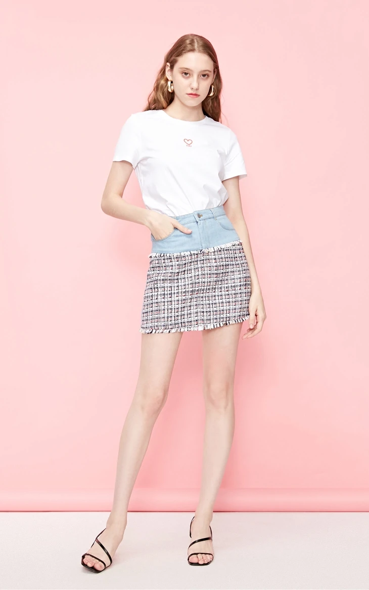 Vero Moda женская футболка с вышивкой в стиле Ins | 319201644