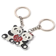Кунг-фу Панда брелоки для пар Милые моделирование прохладное воссоединение пары кулон подарок