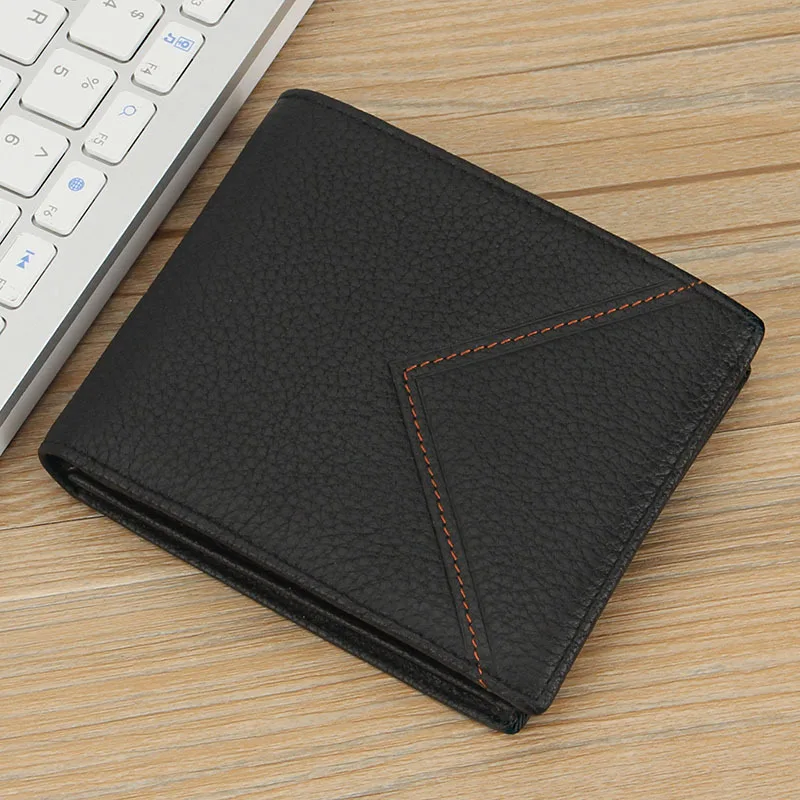 

MEN'S Wallet Genuine Leather la shou bao Wallet Large Capacity Genuine Product Business Hand Clutch Soft-Full-grain Leather Fash