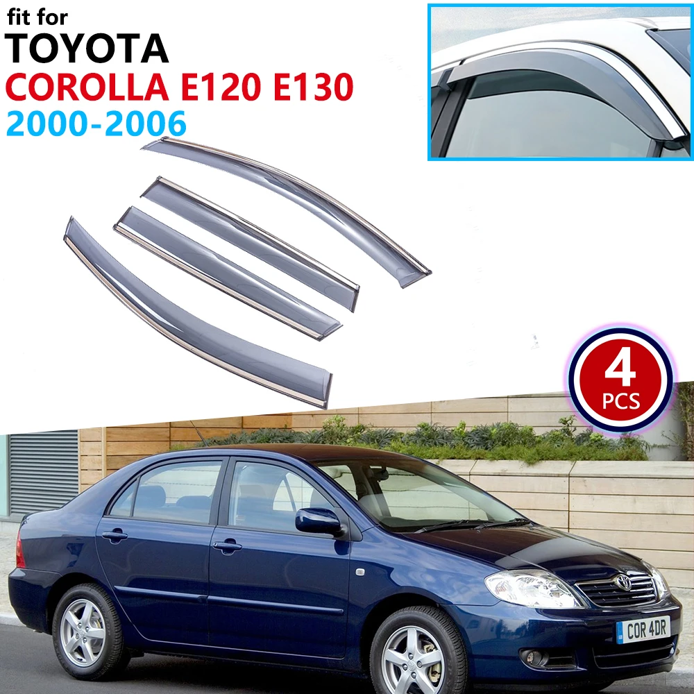 Для Toyota Corolla Sedan E120 E130 2000 2001 2002 2003 2004 2005 2006 оконный козырек вентиляционные навесы
