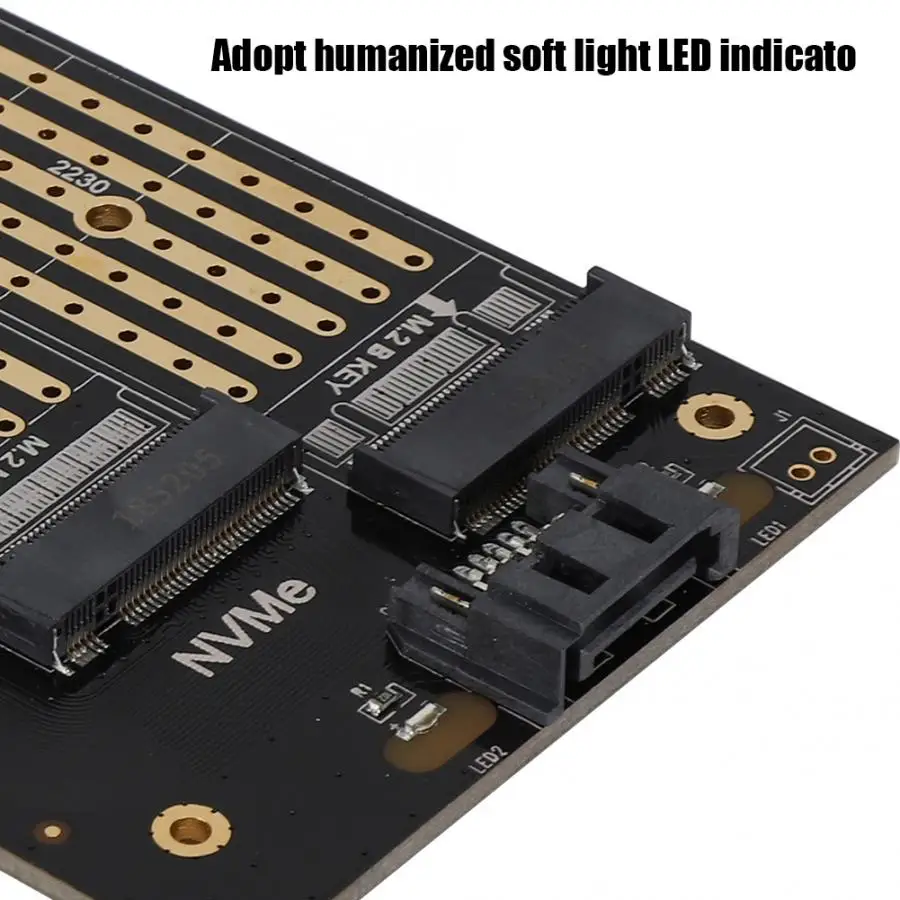 PCIE для M.2 SATA+ NVME двойной диск карты расширения для 2230 2242 2260 2280 22110 Размеры M.2 SSD