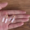 wholesale 100 pieces 4ml 22*28mm Glass Bottles with Cork Stopper Mini Glass Jars Glass Vials for DIY Crafts Gift 6