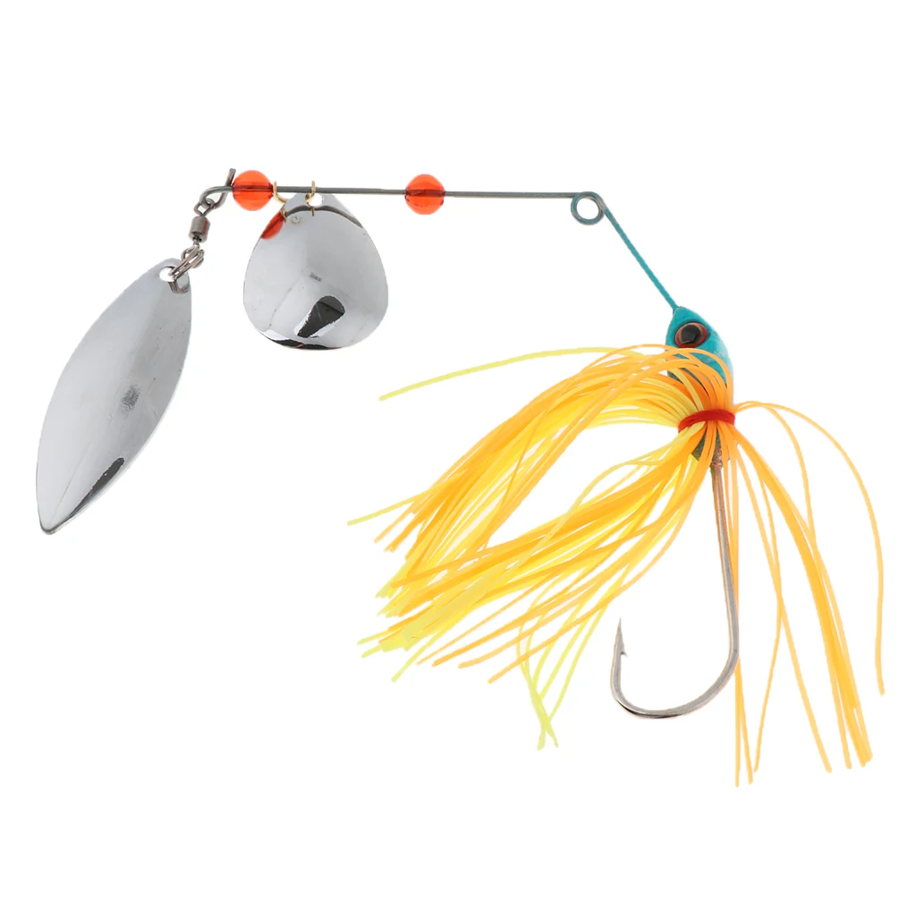 Lifelike Metal Fishing Lure Spinner Bait Spoon Tackle Bass Crankbaits Spinnerbaits
