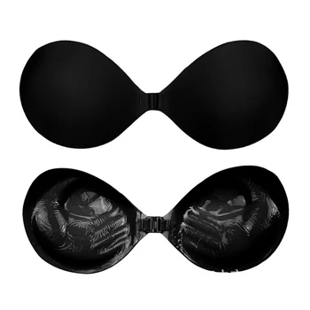 

Silicone Invisible Bra Women Adhesive Push Up Bra Strapless Bra Sexy Underwear Nude Black