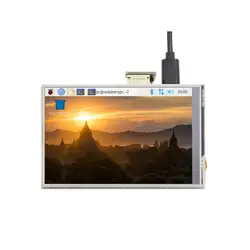 Новый 4-дюймовый USB HDMI TFT ЖК-дисплей сенсорный экран для Raspberry Pi 4 Модель B 3B + 3B