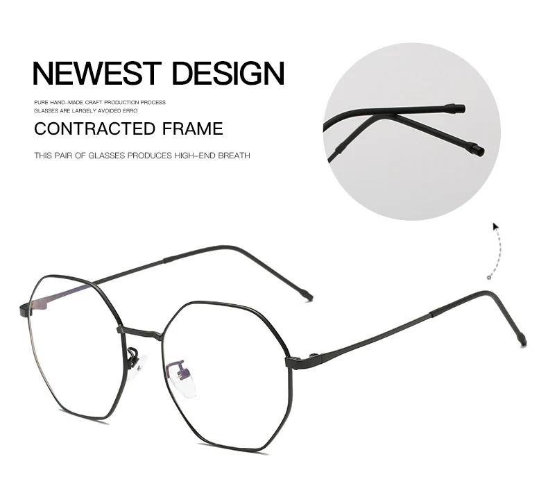 Новинка, металлическая защитная оправа для очков, женские очки для отдыха, прозрачные линзы, очки, оправа, модные очки для чтения