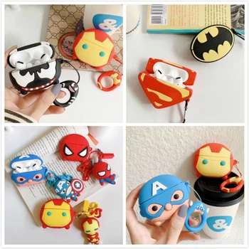 

Cool Earphone Case for Airpods Pro Case Silicone Cute Cartoon Earpods Cover for Apple Air Pods Pro 3 Funda Accessories Keychain