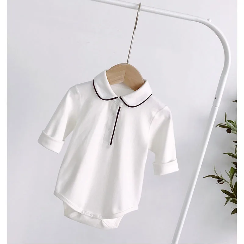 Bodysuit for Newborns Baby Clothes Baby Girl Clothes Newborn Clothes Long Sleeve White Baby Ropmer One-piece Baby Boy Clothes