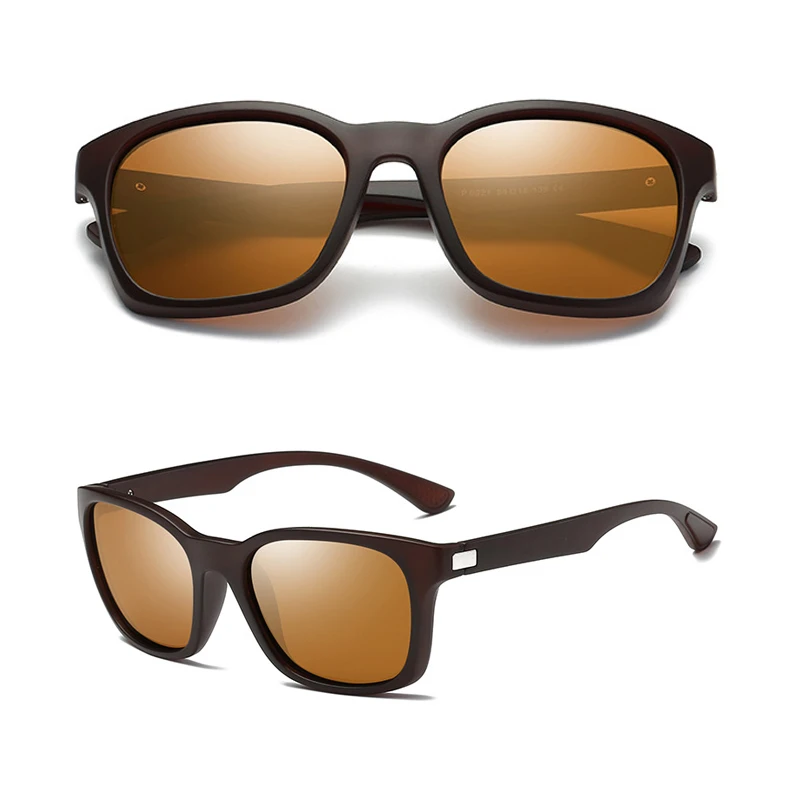 Спортивные мужские поляризованные солнцезащитные очки UV400, уличные квадратные темные очки для вождения, защитные очки для путешествий, отдыха, модные солнцезащитные очки