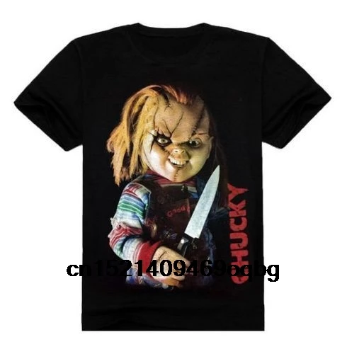 2018 New Arrivals Bride Of Chucky Horror Movie 3D Printed 100% Cotton T Shirts High Quality O-Neck Short Sleeve Tee | Мужская одежда