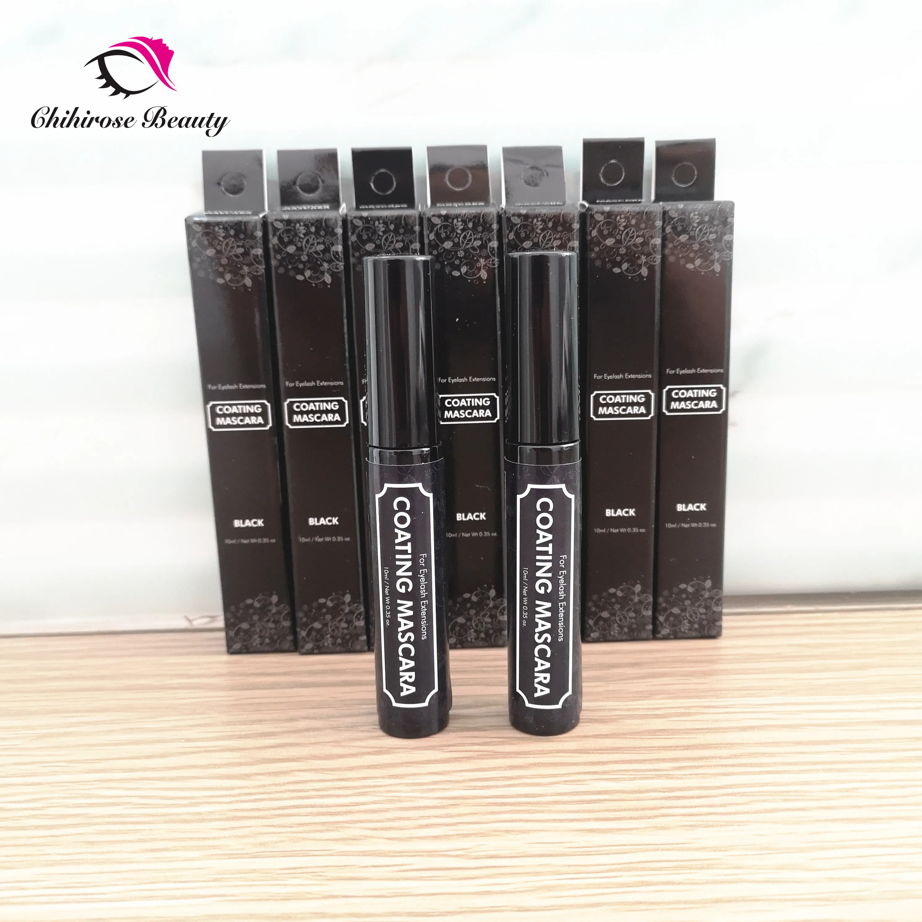 2 bottles COATING MASCARA original Korea SKY eyelash extension Care