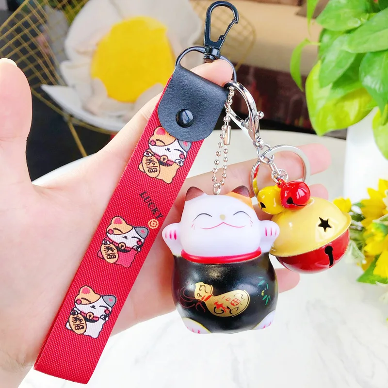 13 Новинка, брелок с изображением из мультфильма Lucky Cat, брелок для женщин, брелок для автомобиля, украшение подвеска на сумку, брелок, подарочные аксессуары 3074 - Цвет: 13