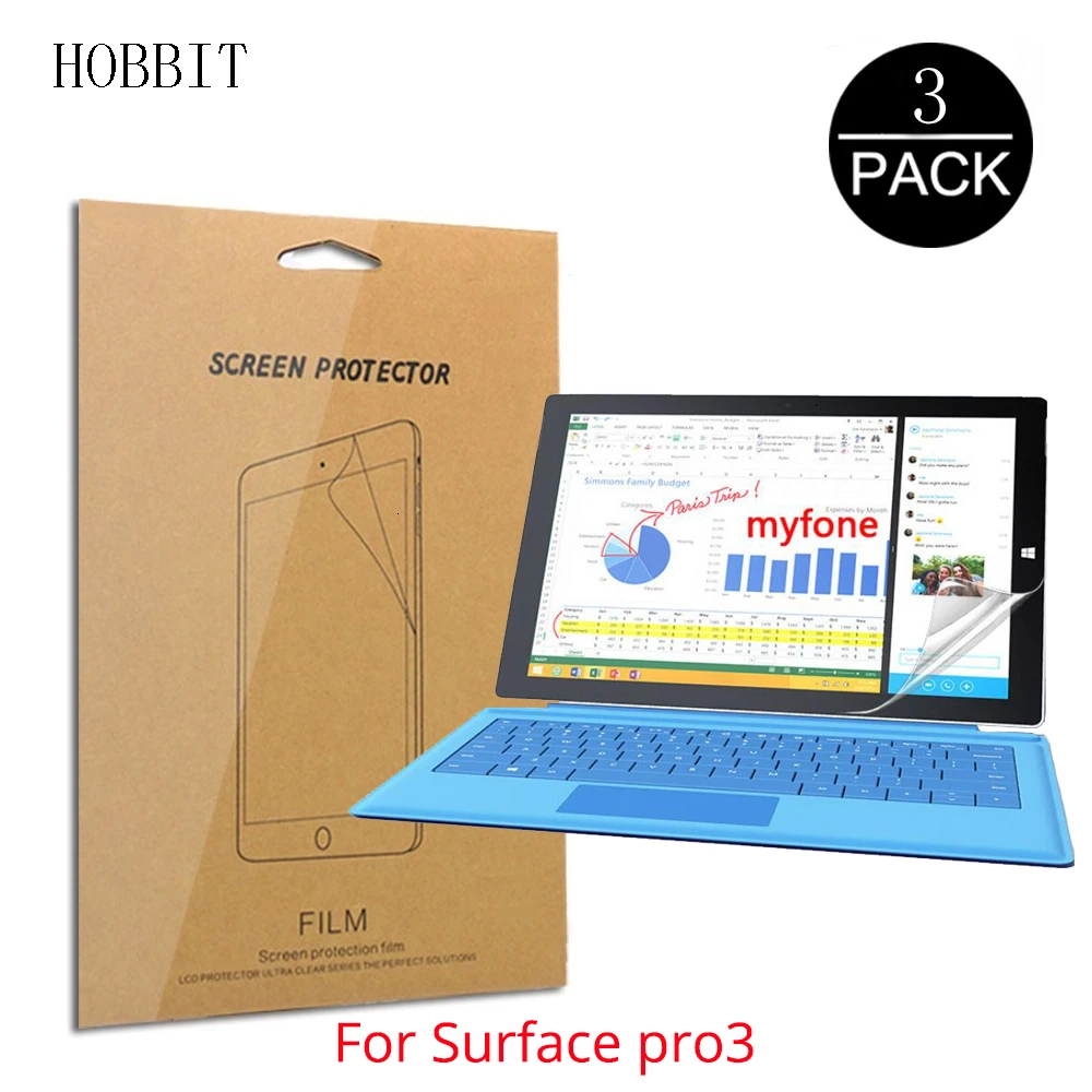 Прозрачная ультратонкая защитная пленка HD для Microsoft Surface Pro 3 Pro3 портативный
