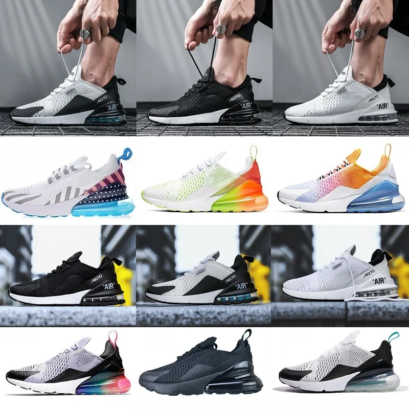 triple white trainers