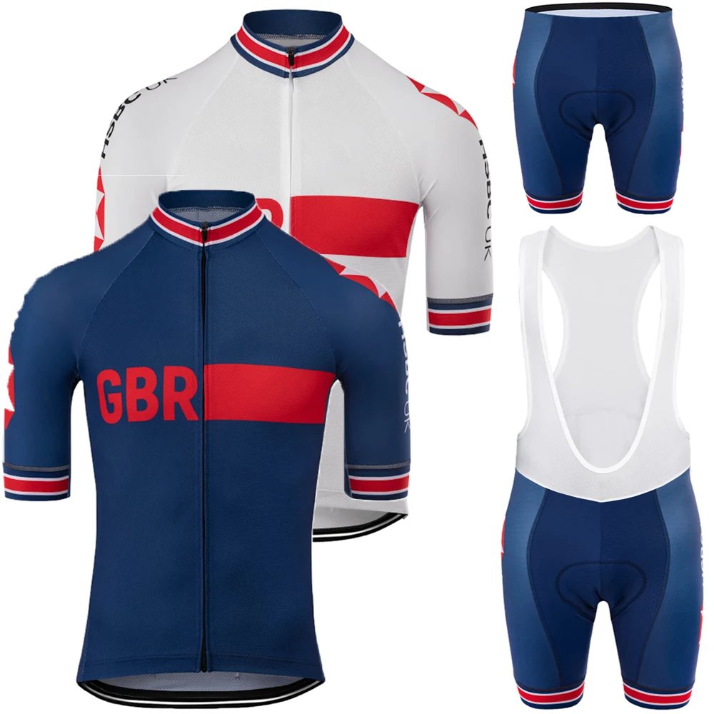

2020 Great Britain Cycling Jersey Set UK National Team Cycling Clothing Men MTB Road Bike Shirts Suit Bicycle Bib Shorts Maillot