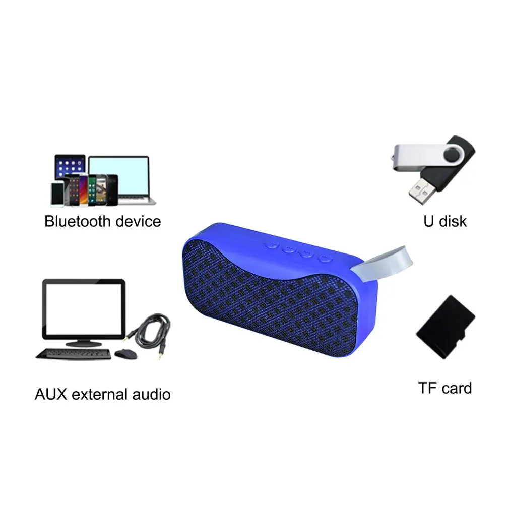 Беспроводной Bluetooth Hands-free динамик мини открытый сабвуфер вставной карты динамик поддержка FM передача AUX вход