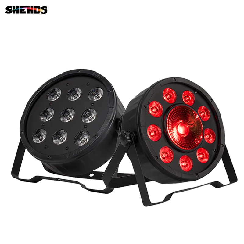 4 шт. бесплатная доставка светодиодный прожектор 9x10 Вт + 30 RGB Освещение для