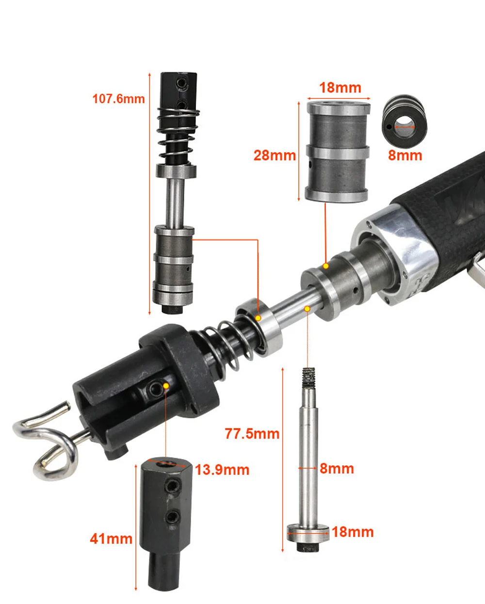 AF5 Pneumatic Air File Tool Reciprocating File Polishing Tools for Polisher Machine