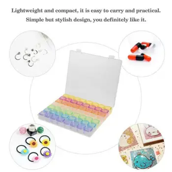 

Plastic Storage Box For Jewelry Organizer Box Diamond Storage Painting 56 Grids Transparent Tool Craft Bead Packaging E4S6