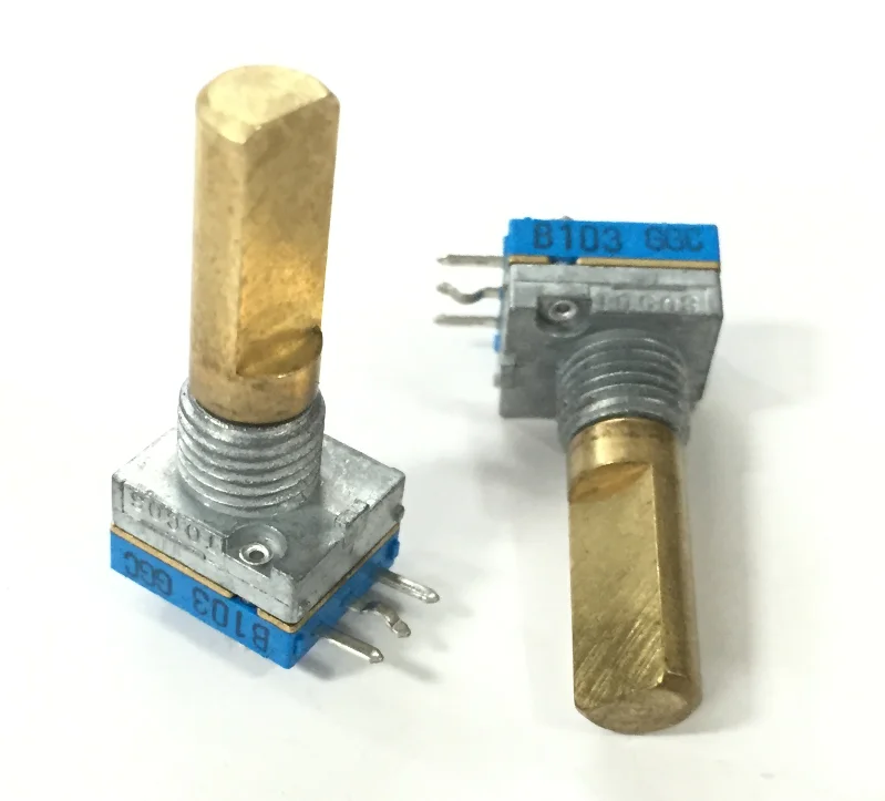 2PCS TP96N93 precision potentiometer B10K single coupling length 20MM effective resistance value 90 degrees light feel | Обустройство