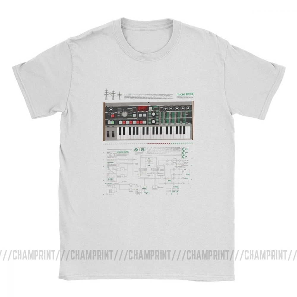 Microkorg Industrial One Футболка мужская Synth Synthesizer электронная модульная техно Забавные