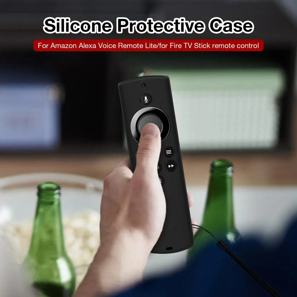 Silicone Remote Control Case For Alexa Voice Remote Lite For Fire TV Stick Soft Washable TV Remotes Control Protector