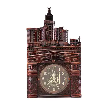 

Islamic Wall Clocks Wall Hanging Muslim Prayer Arabic Vintage Islamic Mosque Ramadan Wall Clock Gift Home Room Decoration