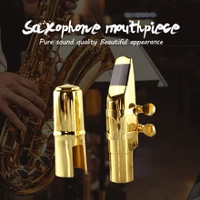 Saxophone embouchure 5C/6C/7C/8C ton Instruments de musique professionnels avec bouchon métal Alto Sax accessoires de buse pratique