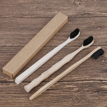 

2020 New Adults Bamboo Toothbrush Oral Care Wave Medium Bristles Eco Friendly Biodegradable Toothbrushes Tool M7