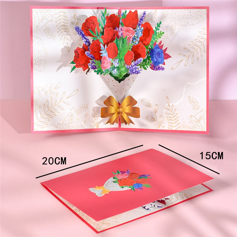 3D Anniversary Birthday Christmas Love For Wife, Details about   Narcissus Pop Up Cards Flowers 