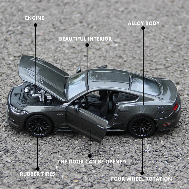 Модель автомобиля Maisto 1:24 Ford Mustang GT из металлического сплава модель украшение