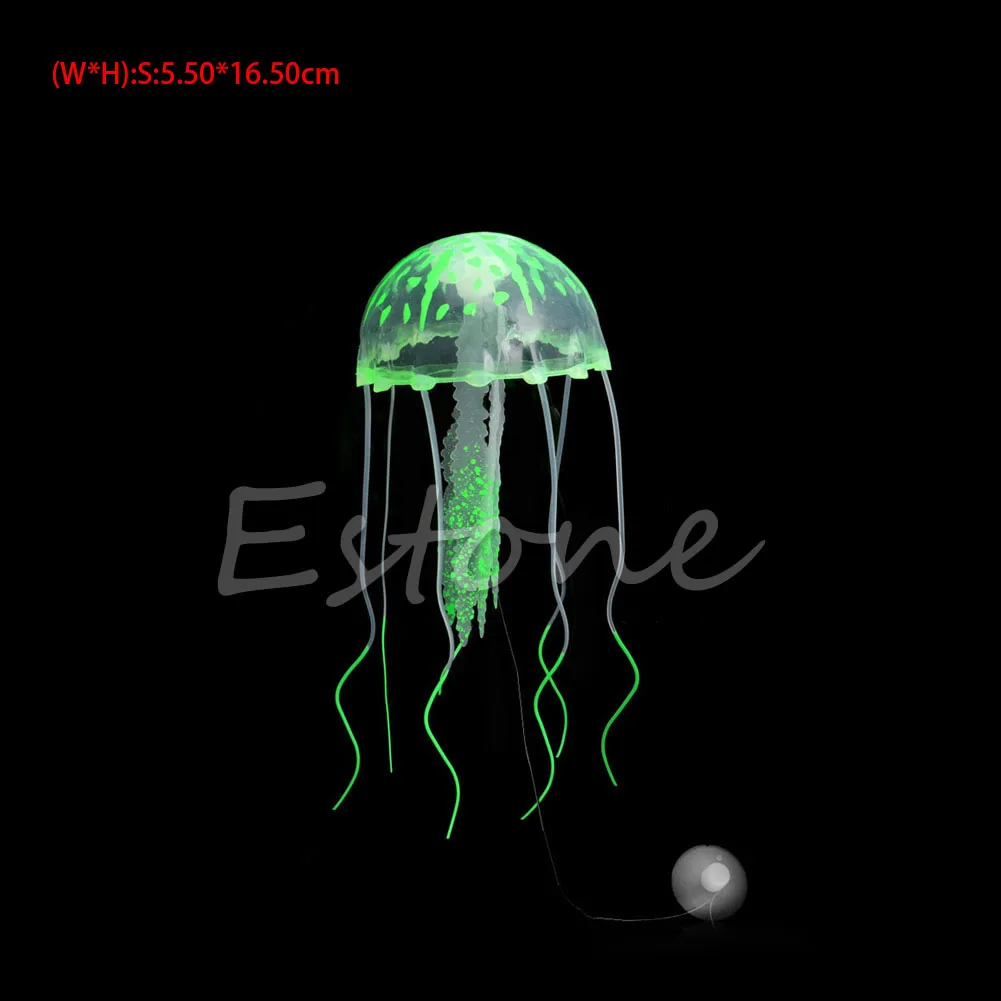 

Artificial Jellyfish Aquarium Decoration Glowing Effect Fish Tank Ornament Decor J6PD