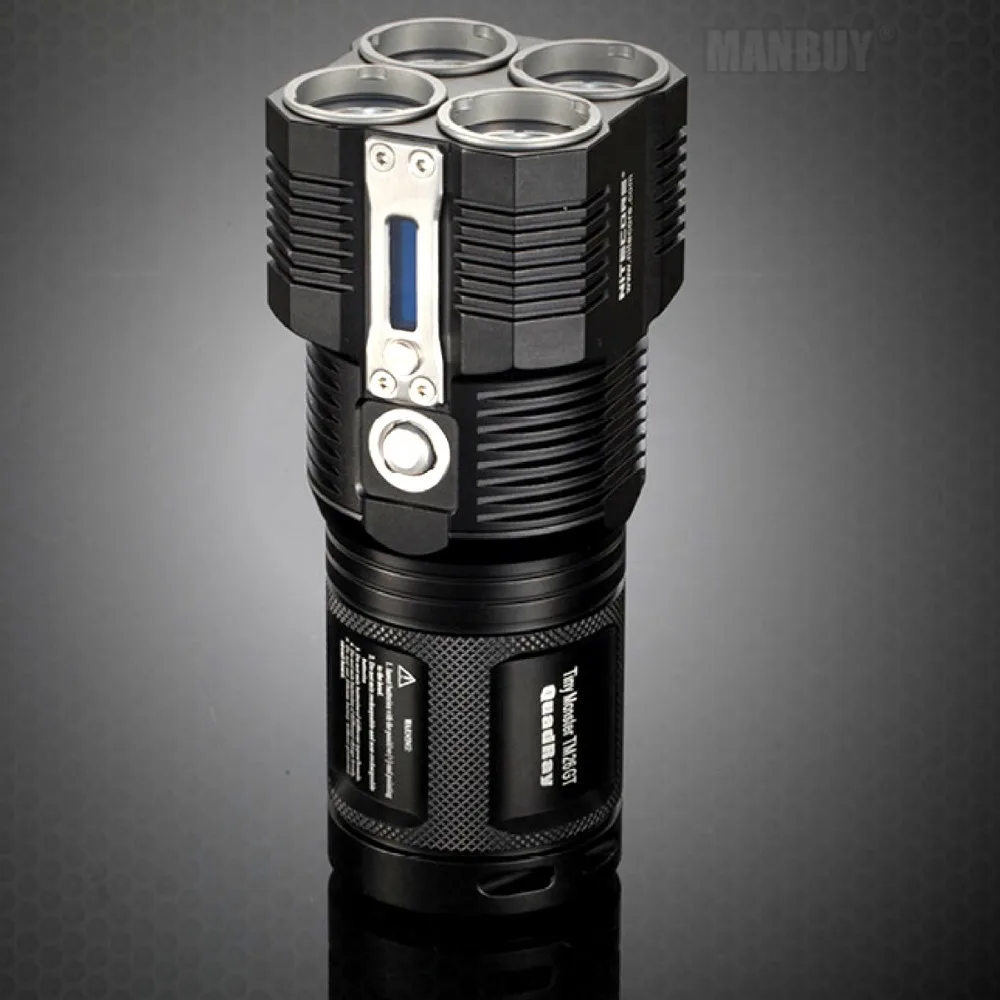 Охотничий фонарь NITECORE Tiny Monster TM26GT с дальностью луча 704 м и светодиодным OLED