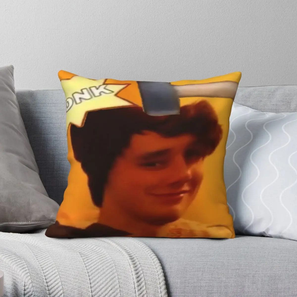 

Wilbur Soot Bonk Pillowcase Polyester Linen Velvet Pattern Zip Decor Throw Pillow Case Home Cushion Case 18"