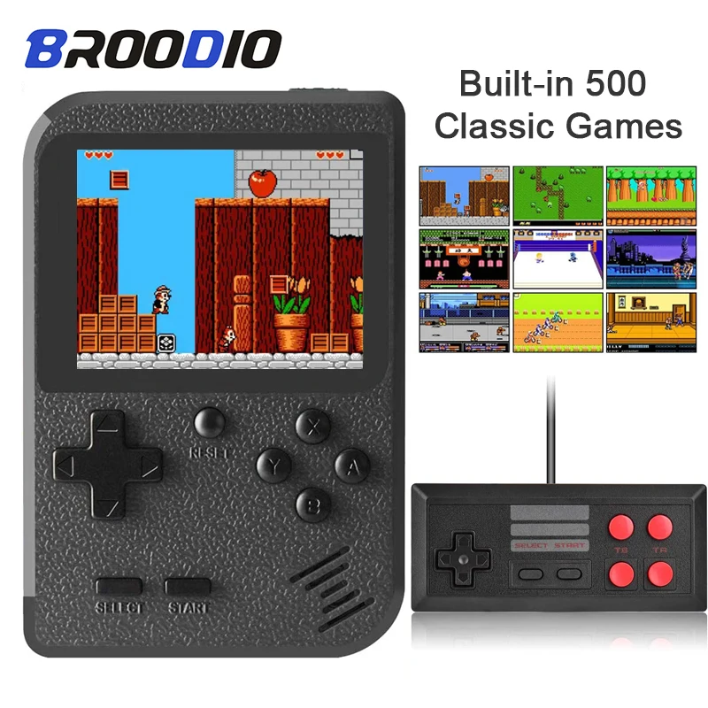 Портативная игровая консоль для видеоигр 500 встроенных классических игр