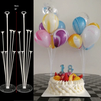 

Birthday Decor Balloons Stand Globos Holder Column Baloon Pump Birthday Party Decoration Kids Balloon Table Stand Wedding Decor