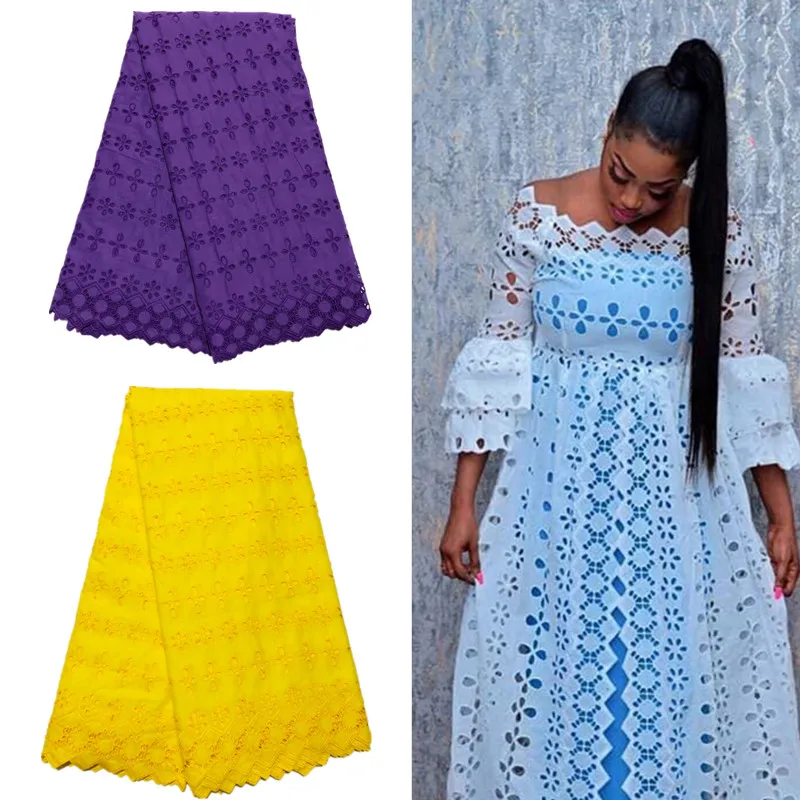 

High Quality Swiss Voile Lace 2019 African Lace Fabric African Swiss Cotton Embroidered Atiku man fabric For Party Dress XM08042