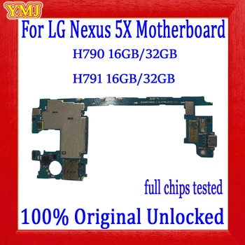 

Original unlocked For LG Nexus 5X H790 H791 Motherboard Good tested For LG H790 H791 main logic board 16GB 32GB with full chips