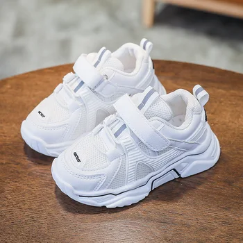 

Kids Sneakers Baby Boys Girls Mesh Breathable Casual Sport Running Shoes Sneakers Children's High Quality Shoes Size 21-30 D501