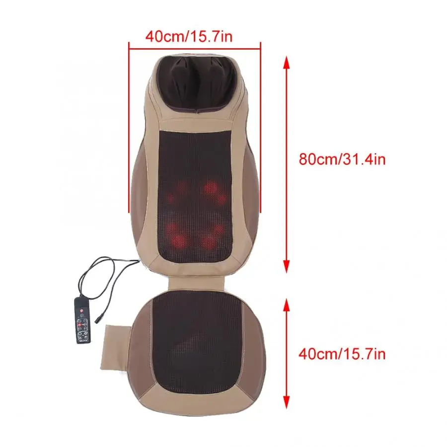 Подушка Массажная накидка на сиденье с подогревом шеи спины талии бедра массажное кресло для дома и автомобиля массажный матрас