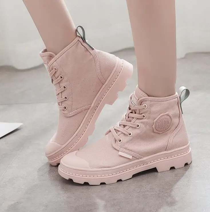 

New Winter Canvas Women Military Boots Special Force Desert Combat Women's Ankle Boots Flat Army Woman Work Shoes