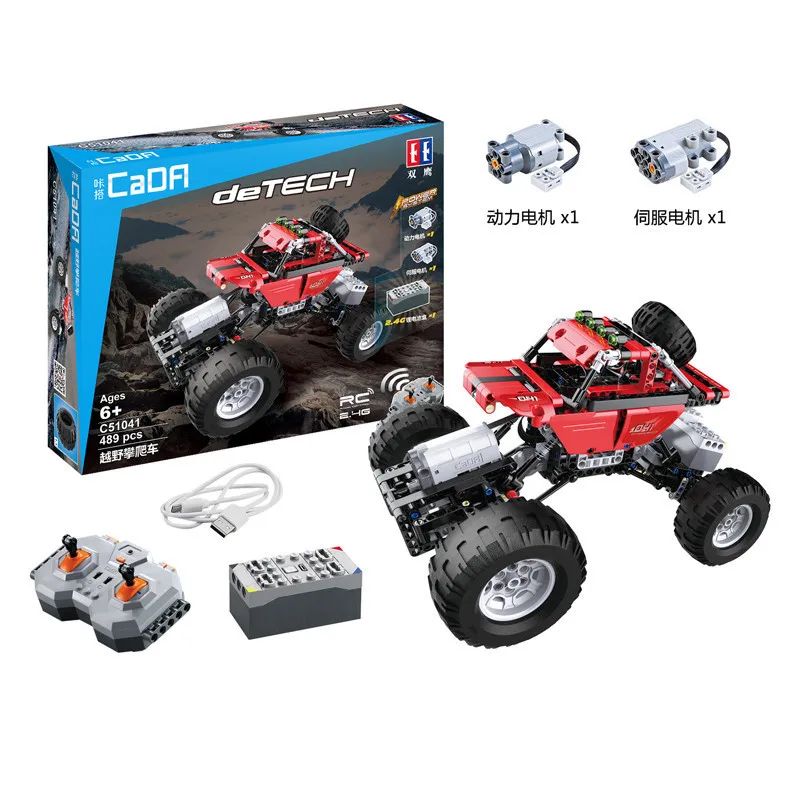 

Double e C51041 Remote Control Building Blocks Off-road Climbing Car Electric Children'S Educational Assembled Toy Car